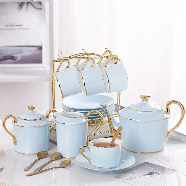 Majestic Blue and Gold Tea/Coffee Set